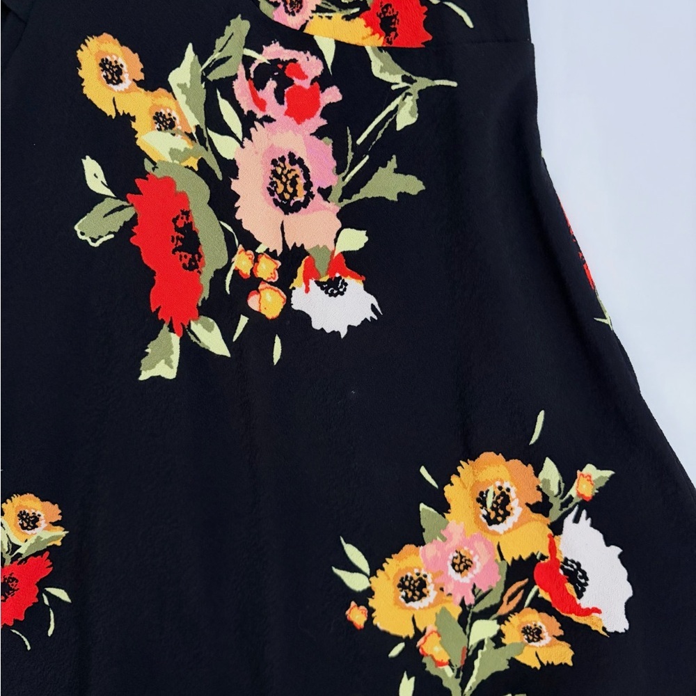Free People Neon Garden Floral Mini Dress Size 8 - Picture 4 of 4